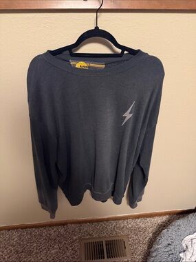 Aviator Nation Charcoal Lightning Crew
